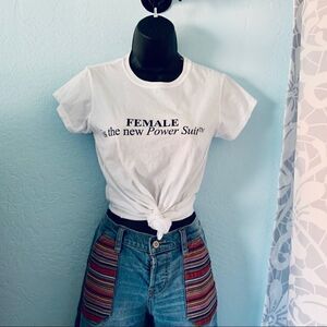 F.O.T Black & White Graphic T-shirt Size Small